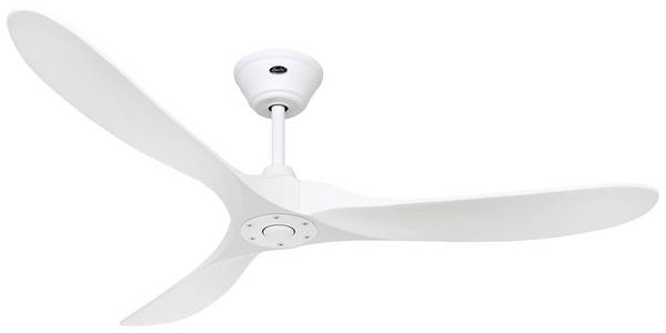 CasaFan ECO GENUINO 152 MW-MW Plafondventilator  16.6 W (Ø x h) 1520 mm x 285 mm Wit (mat) Met afstandsbediening, Met wintermodus