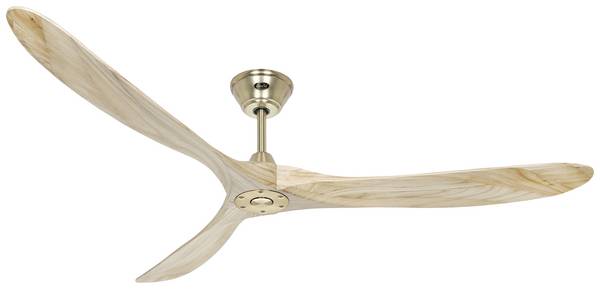 CasaFan ECO GENUINO 180 MG-NT Plafondventilator  30 W (Ø x h) 1800 mm x 290 mm Messing Met afstandsbediening, Met wintermodus