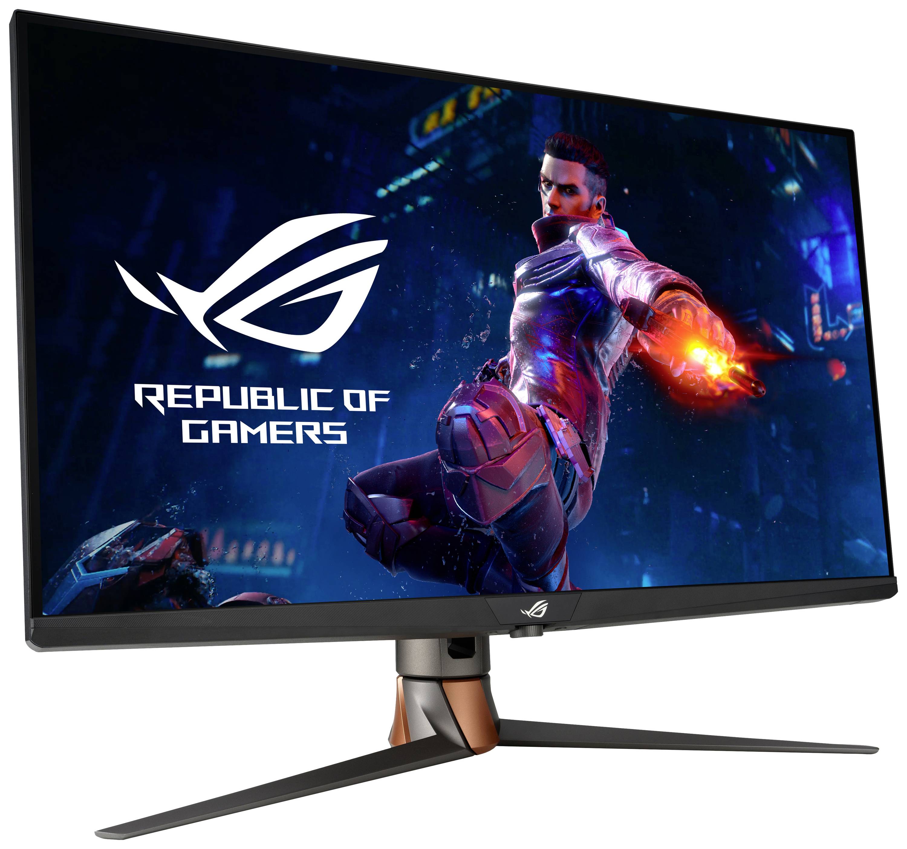 Asus Flachbildschirm (TFT/LCD) Gaming monitor Energielabel G (A - G) 81.3 cm (32 inch) 3840 x 2160 Pixel 16:9 1 ms Hoofdtelefoonaansluiting IPS LED