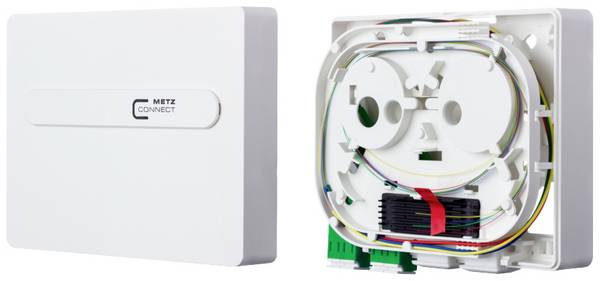 Metz Connect OpDAT ADT splice 2xLC-D APC OS2 Glasvezel-splitterbox  LC