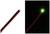 Twee afbeeldingen van een LED: links de LED zonder verlichting, rechts hetzelfde onderdeel met groen licht dat in het donker schijnt.