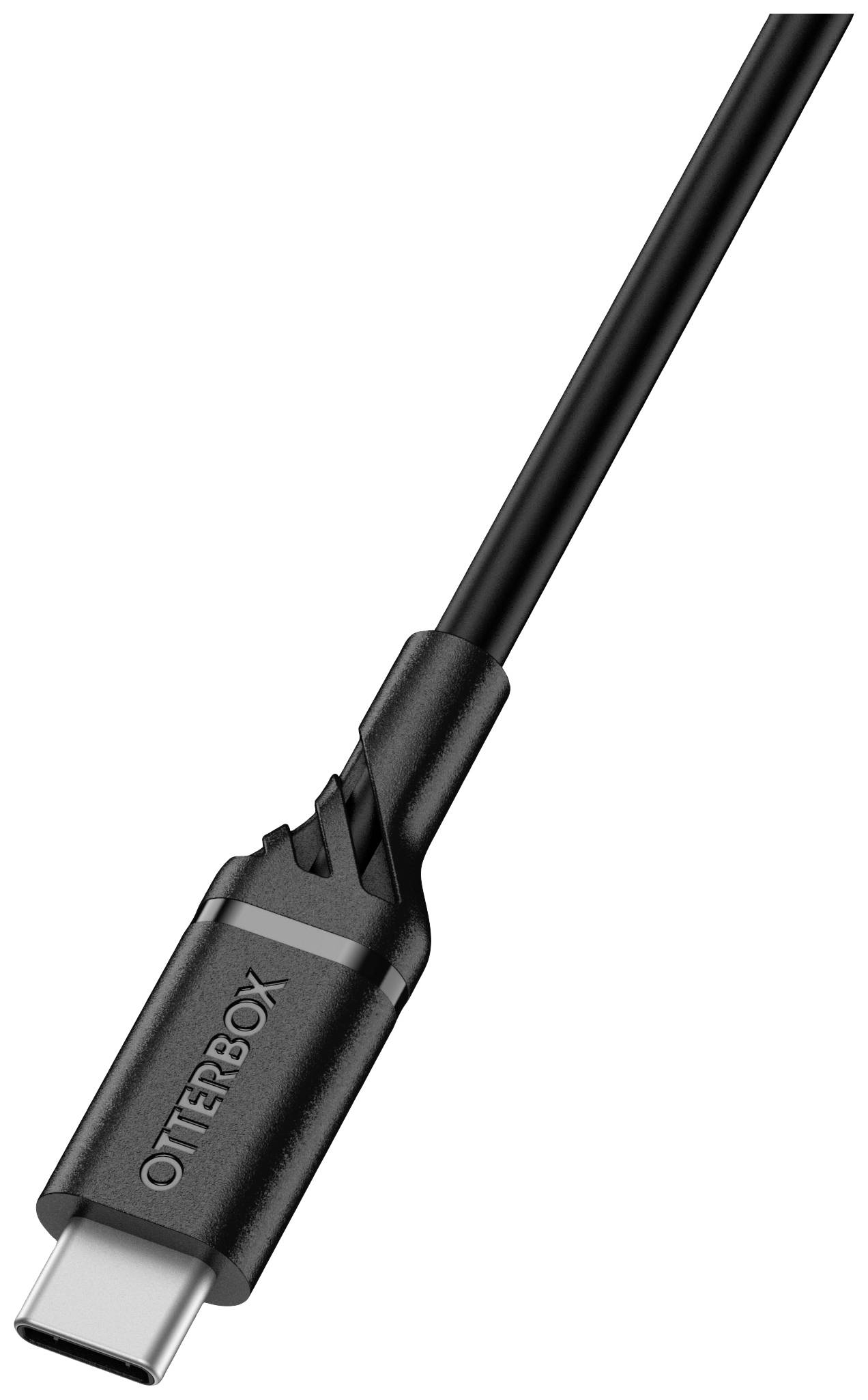 USB-C-kabel met OtterBox-logo op de stekker en gevlochten ontwerp.