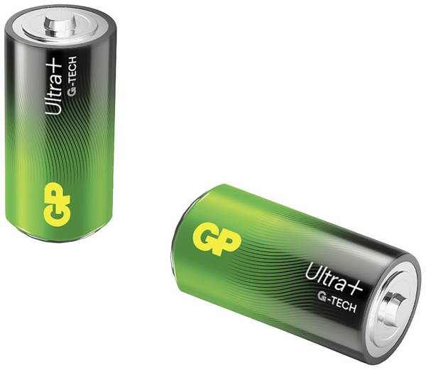 GP Ultra Plus C batterij (baby) Alkaline 1.5 V 2 stuk(s)