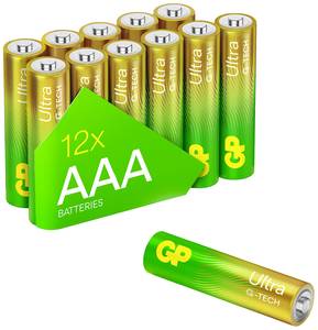 Conrad GP Batteries Ultra AAA batterij (potlood) Alkaline 1.5 V 12 stuk(s) aanbieding