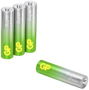 Conrad GP Super AAA batterij (potlood) Alkaline 1.5 V 4 stuk(s) aanbieding