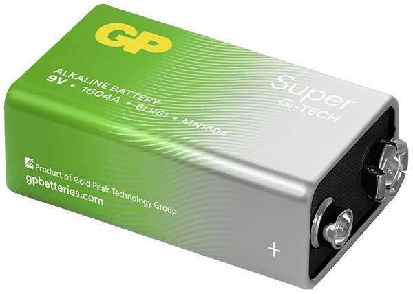 GP Super 9V batterij (blok) 9 V 1 stuk(s)
