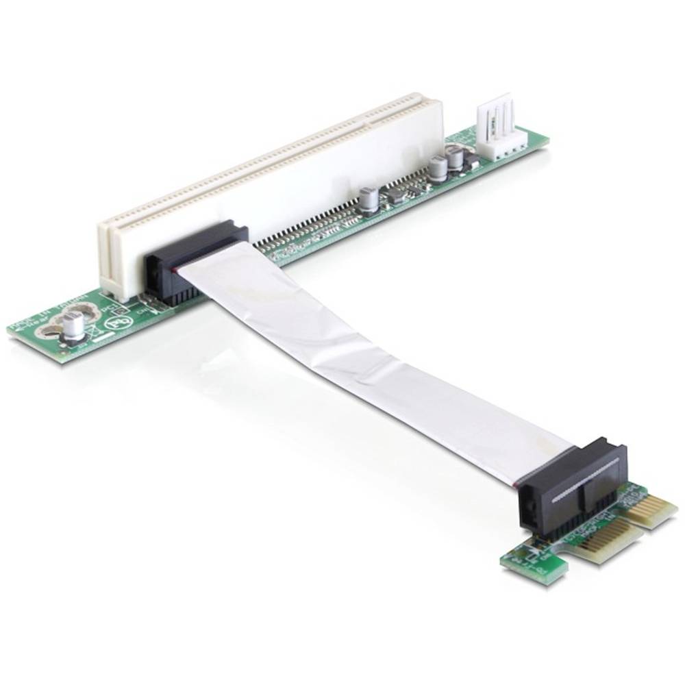 DeLOCK Riser card PCI Express x1 > PCI 32Bit 5 V with flexible cable 9 cm lef (41856)