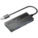 Equip 128956 128956 USB-hub 4 poorten USB-A USB 3.0 5 GBit/s Zwart