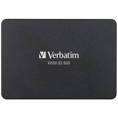 Externe SSD van Verbatim, model Vi550 S3, zwarte behuizing.