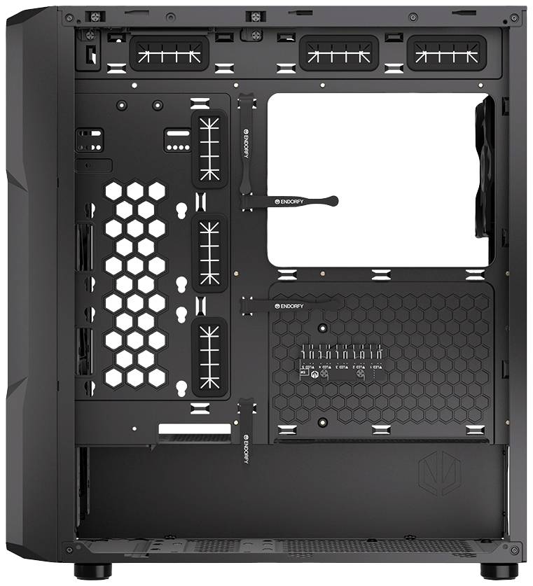 endorfy Regnum 400 ARGB Midi-tower PC-behuizing Zwart 4 voorgeïnstalleerde LED-ventilators, Zijvenster, Stoffilter-21