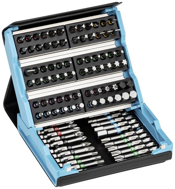 Hazet 2200SC-3 Bitset 96-delig Plat, Kruiskop Phillips, Kruiskop Pozidriv, Inbus, Binnen-Torx, Tamper Resistant Torx