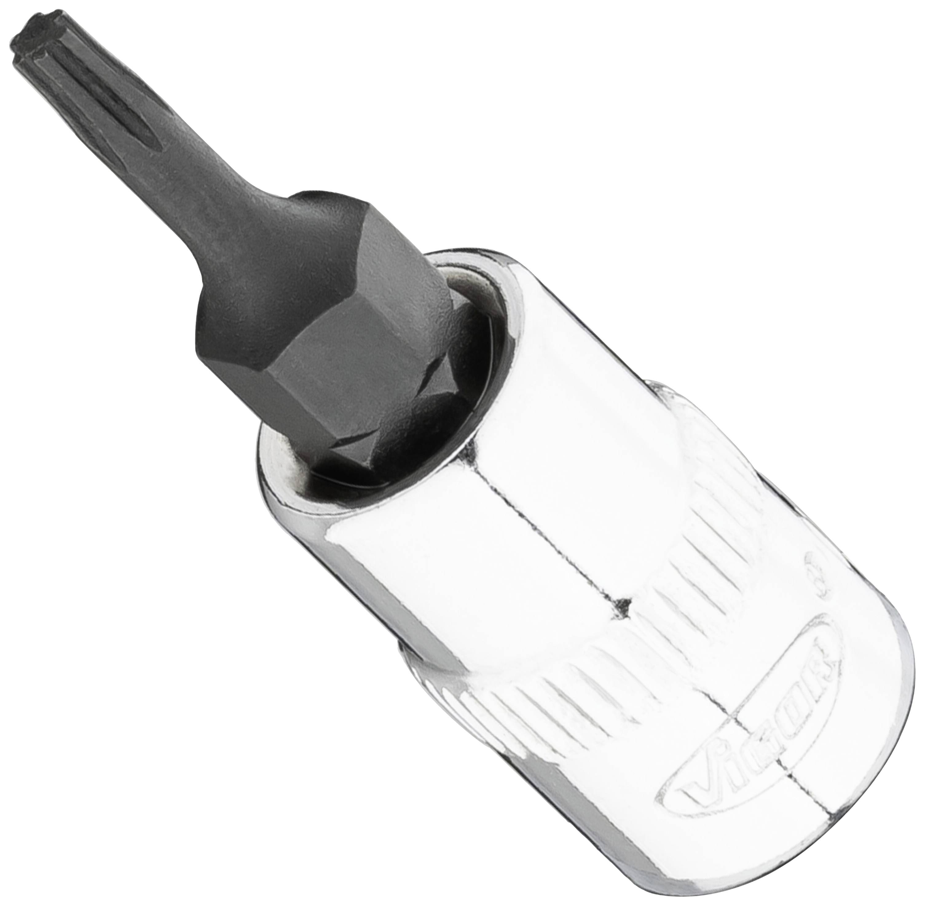 Vigor V7037-IP8 T+ profiel Schroevendraaierdop 6.3 mm 1/4" T 8 1 stuks Vierkant, 1/4" (6,3 mm)