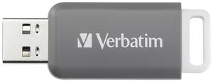 Conrad Verbatim V DataBar USB 2.0 Drive USB-stick 128 GB Grijs 49456 USB 2.0 aanbieding