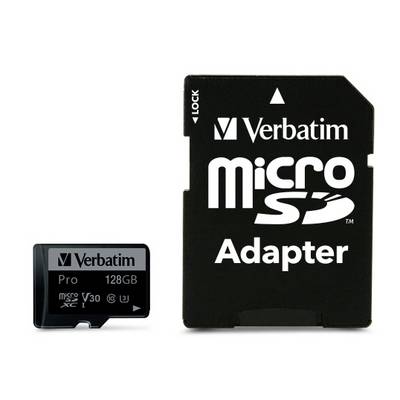 Verbatim Micro SDXC geheugenkaart | Pro U3 | UHS-3 | 128GB-0