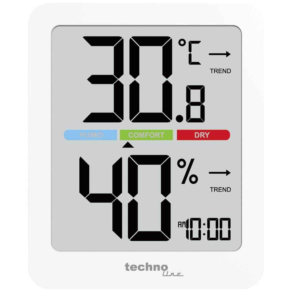 Techno Line Thermo- en hygrometer Wit