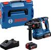 Bosch Professional GBH 18V-22 SDS-Plus-Accu-boorhamer 18 V 4 Ah Li-ion Incl. 2 accu's, Incl. lader, Incl. koffer