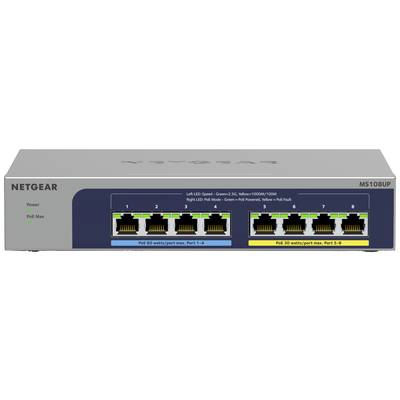 NETGEAR MS108UP Netwerk switch RJ45  8 poorten 2.5 GBit/s PoE-functie 