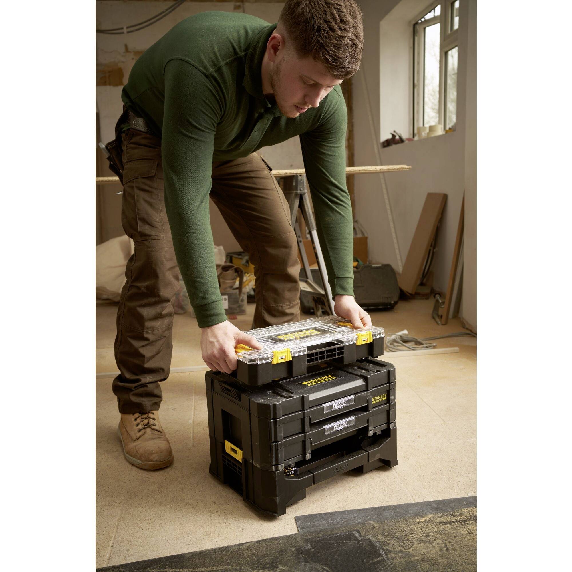 Stanley FATMAX 1/2" L PRO-STACK Doppenset 1/2" FMMT98103-1 dopsleutel – Photo 2 sur 3