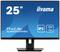 Afbeelding van een 25-inch monitor van het merk iiyama met IPS-display, resolutie 1920x1200 en model ProLite XUB2595WSU.