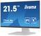 iiyama Monitor met 21,5 inch scherm, model ProLite T2252MSC, toont IPS- en PCAP-technologie.