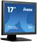 Een 17-inch monitor van het merk Iiyama, model ProLite T1732MSC, met een blauwe scherm en zwarte rand.