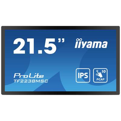 'Touchscreen-monitor iiyama ProLite TF2238MSC, 21,5 inch, IPS, 10-punts multi-touch, PCAP-technologie'