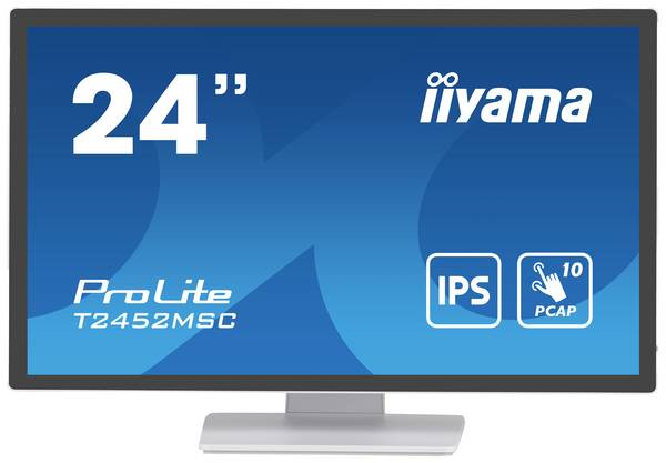 Iiyama 24" WHITE Bonded PCAP Touchscreen monitor Energielabel: E (A - G)  60.5 cm (23.8 inch) 1920 x 1080 Pixel 16:9 14 ms HDMI, DisplayPort, USB-A 3.1 Gen 1 IPS LED