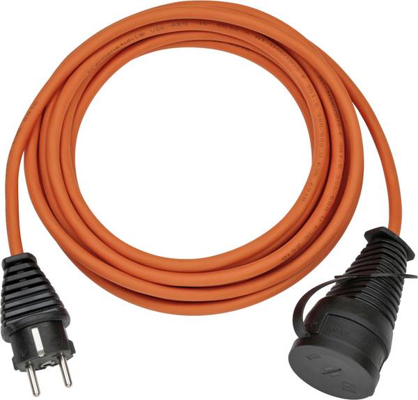 Brennenstuhl 1169960 Stroom Verlengkabel   Oranje, Zwart 5 m AT-N05V3V3-F 3G 1,5 mm² UV-bestendig