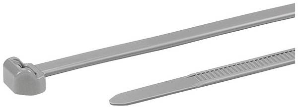 HellermannTyton 118-05078 T50ROS-PA46-GY (500) Kabelbinder 200 mm 4.60 mm Grijs 500 stuk(s)