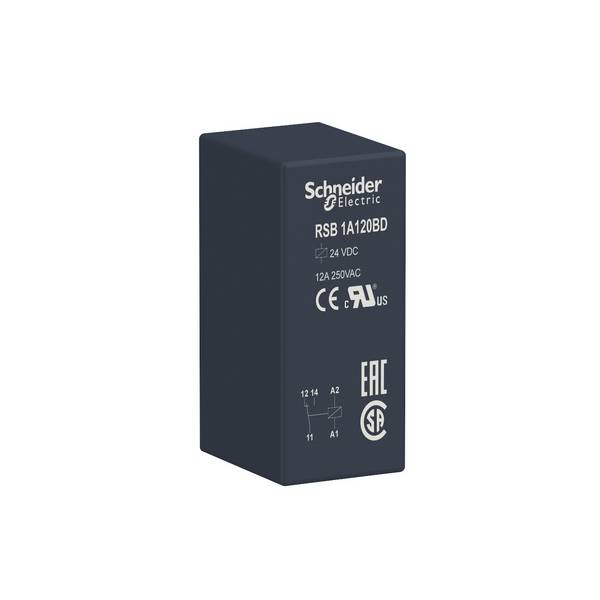 Schneider Electric RSB1A120BD Interfacerelais Steekbaar 1x wisselcontact 24 V/DC 10 stuk(s)