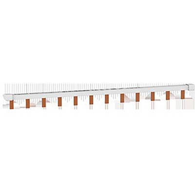 Een smalle, lange regenmeter met een schaal van 0 tot 100 millimeter. Rode markeringen op de schaal geven de meetwaarden aan.