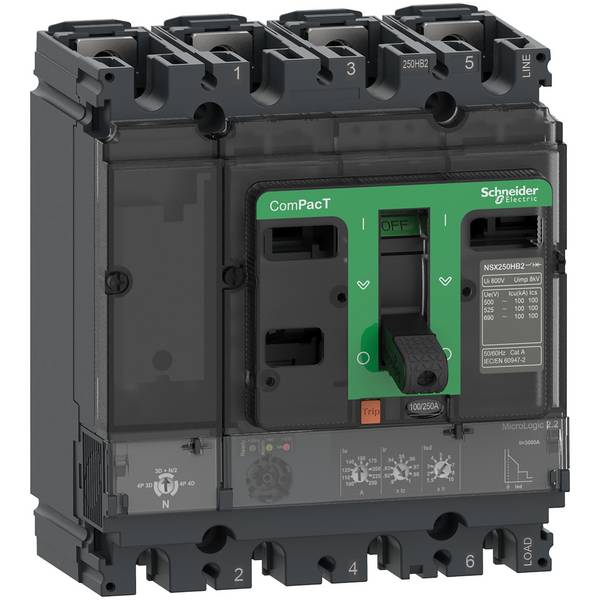 Schneider Electric C25N42D250 Vermogensschakelaar 1 stuk(s) Schakelspanning (max.): 690 V/AC (b x h x d) 161 x 140 x 86 mm Piece