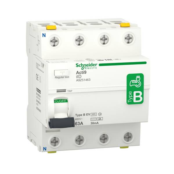 Schneider Electric A9Z51463 A9Z51463 Aardlekschakelaar Voor laadstation B    63 A 0.03 A
