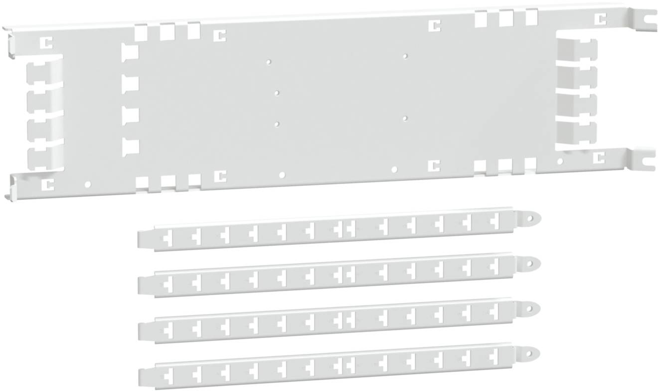 Schneider Electric LVS03409 PrismaSeT-P, montageplaat, Compact NSXm/NSXm Vigi160 3-4-polig, horizontaal, breedte=650 mm, hoogte=3 modules Montageplaat 1 stuk(s)