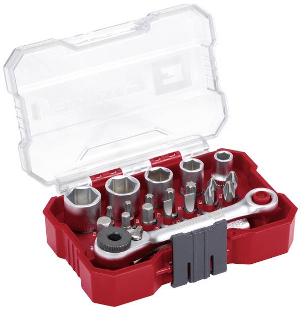 Einhell  118683 Dopsleutel-bitinzetset  1/4" (6.3 mm) 21-delig