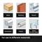 Zes materialen: Hout, metselwerk, metalen, aluminium, kunststof, glas/acrylglas. Gebruik voor diverse toepassingen.