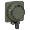 PC Electric 20351-8u Koppeling met randaarde PA6, ABS, PC 250 V Brons-groen (mat) IP66, IP68