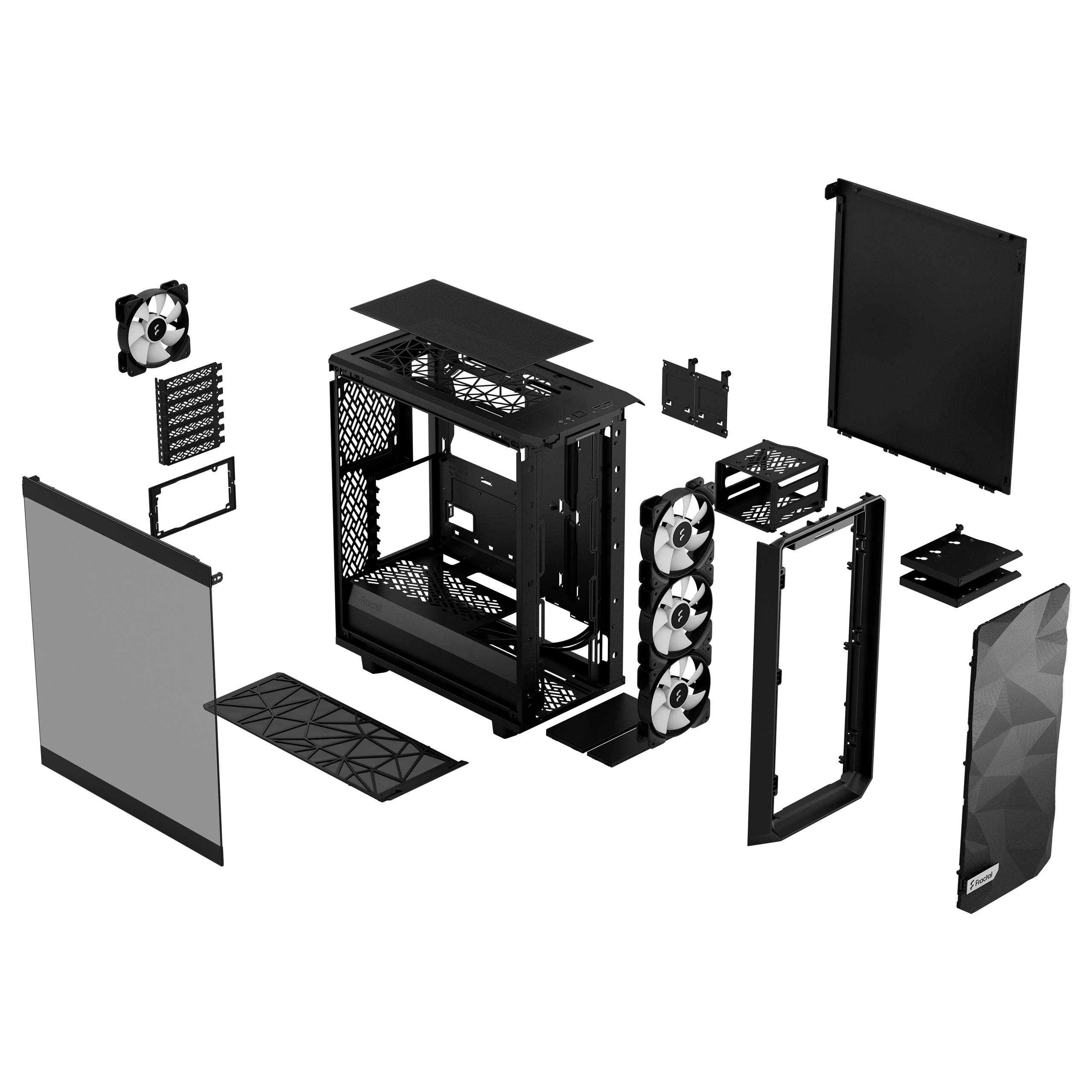 Fractal Design Meshify 2 Compact Lite RGB Black TG Light tint Tower behuizing-4