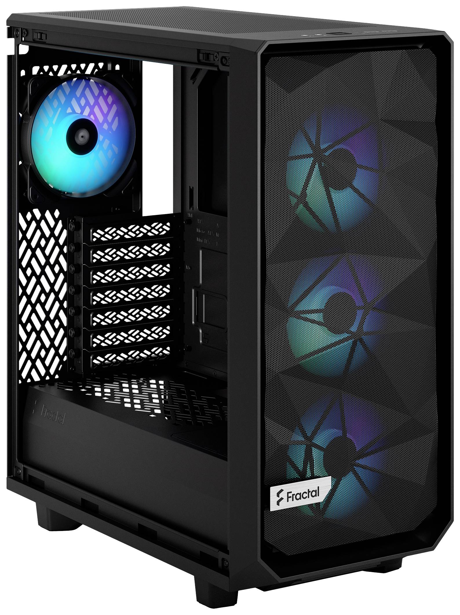 Fractal Design Meshify 2 Compact Lite RGB Black TG Light tint Tower behuizing-9
