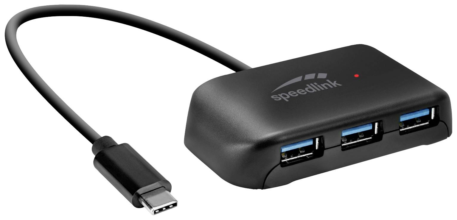 Speedlink SNAPPY EVO USB-hub met 4 poorten, Type-C naar USB 3.0-0