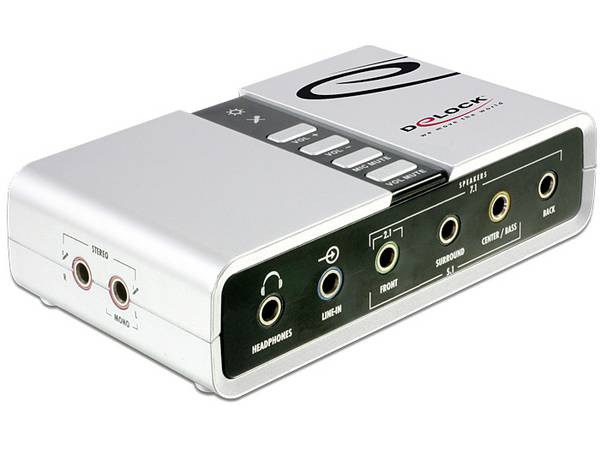 Delock USB Sound Box 7.1 7.1 Externe geluidskaart