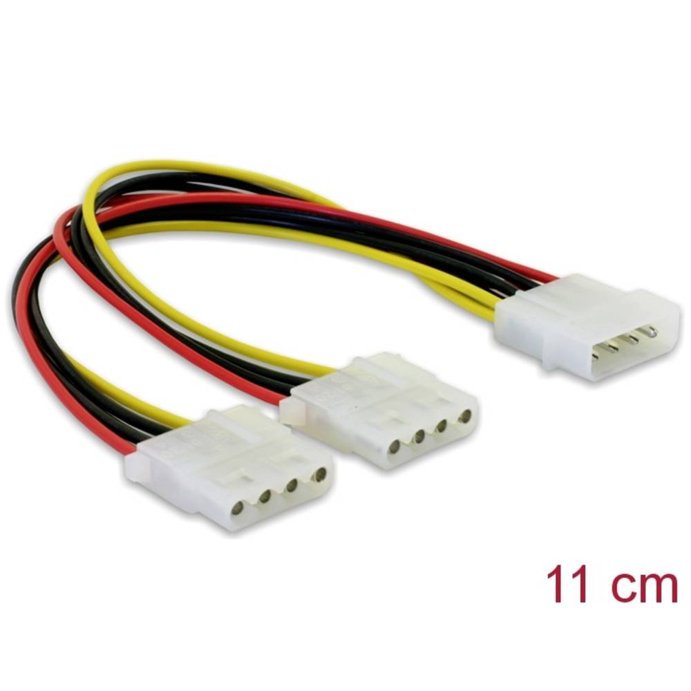 DeLOCK Y-Cable Power > 2x 4pin Molex (82100)