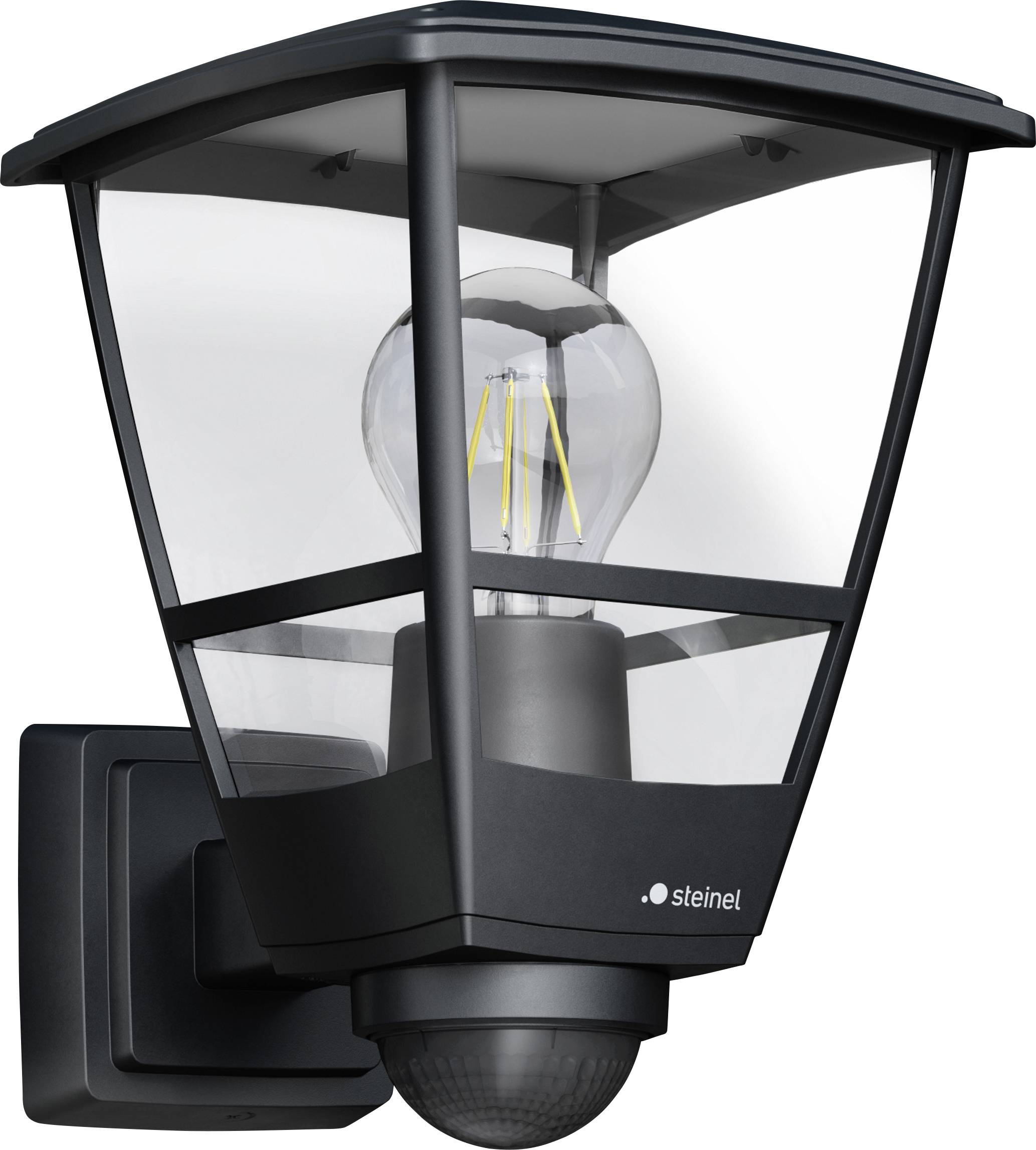 Steinel L 10 S SW 084769 Buitenlamp met bewegingsmelder (wand) E27 15 W Zwart