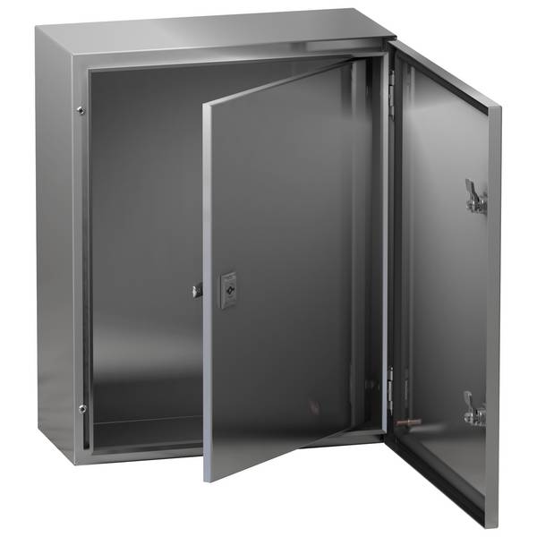 Schneider Electric NSYPIN43 Binnendeur voor behuizing Spacial WM H400xB300, staal, RAL7035, diepte-instelling Verdeeldeur 1 stuk(s)
