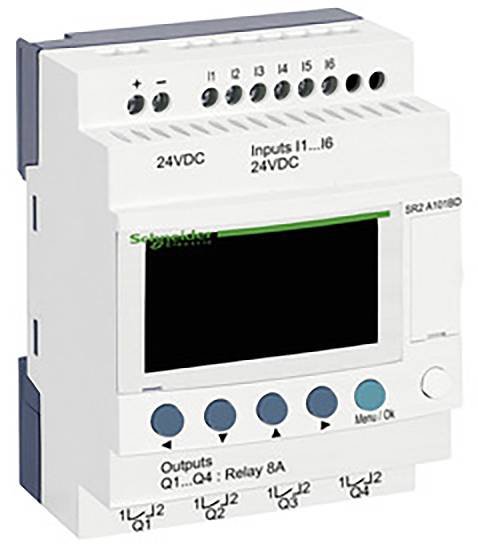 SCHNEIDER ELECTRIC SR2A101BD Programmeerbare relais; IN: 6; Analog.ing: 0; OUT: 4; Zelio Logic - 1 stuk-0