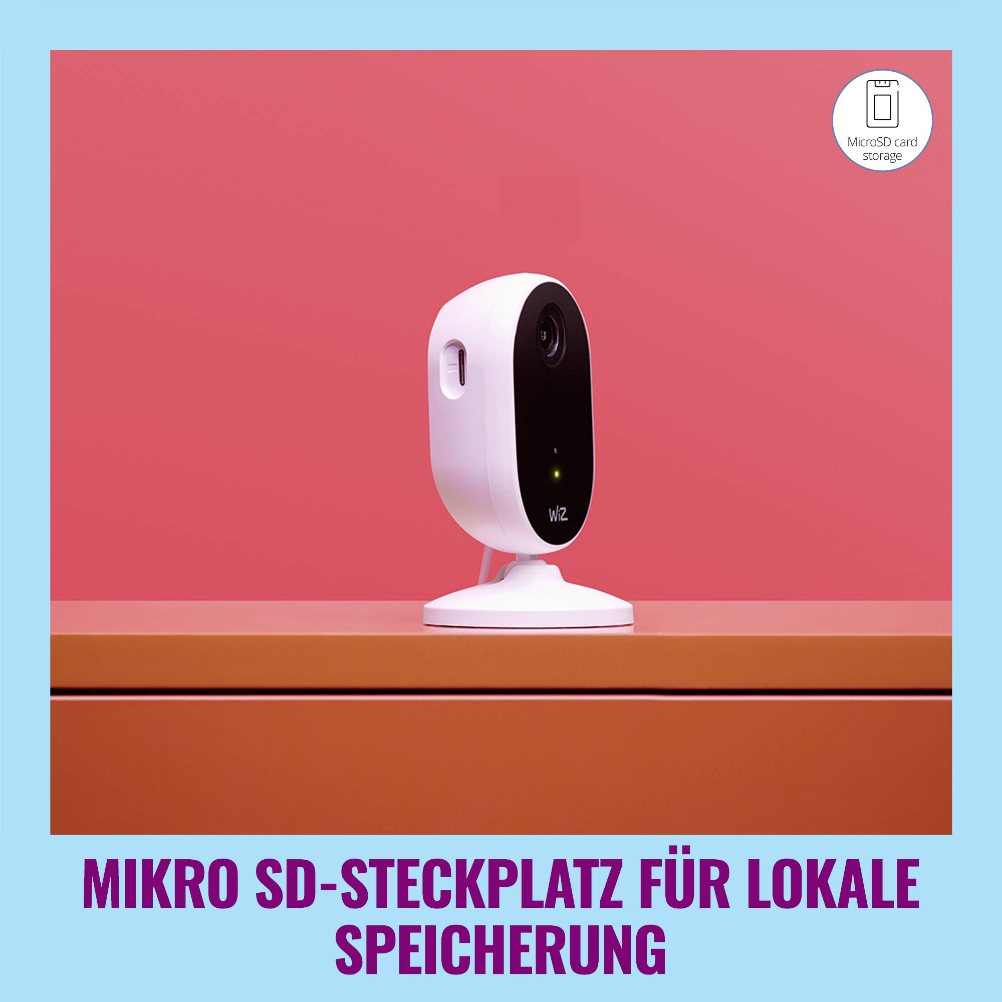 PHILIPS HUE Aangesloten camera - WIZ - Binnen - Geluids- en bewegingsdetectie - Bedraad-12