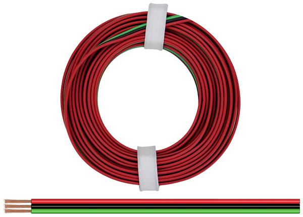 Donau Elektronik 325-014 Draad 3 x 0.25 mm² + 3 x 0.25 mm² Rood, Zwart, Groen 5 m
