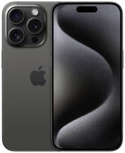 Conrad Apple iPhone 15 Pro 128 GB 15.5 cm (6.1 inch) Titaanzwart iOS 17 Dual-SIM aanbieding