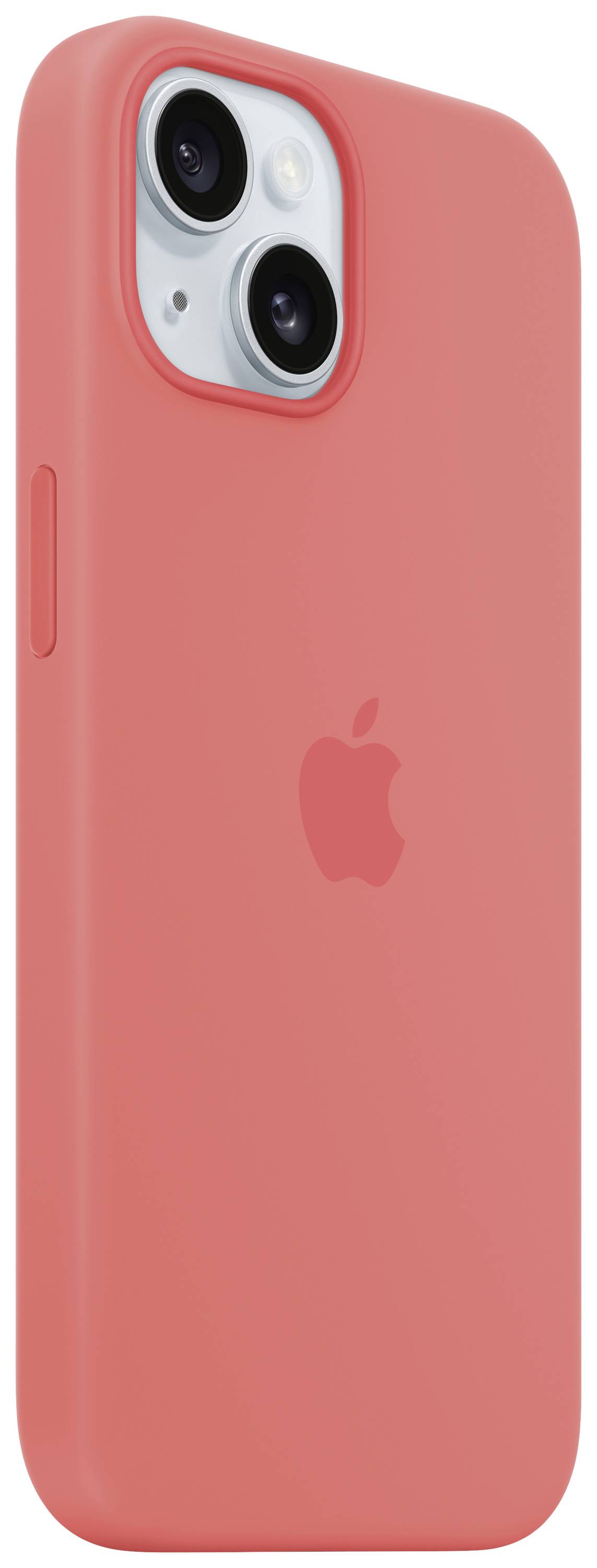 Apple Silicon Case MagSafe Backcover Apple iPhone 15 Guave Inductieve lading, Stootbestendig
