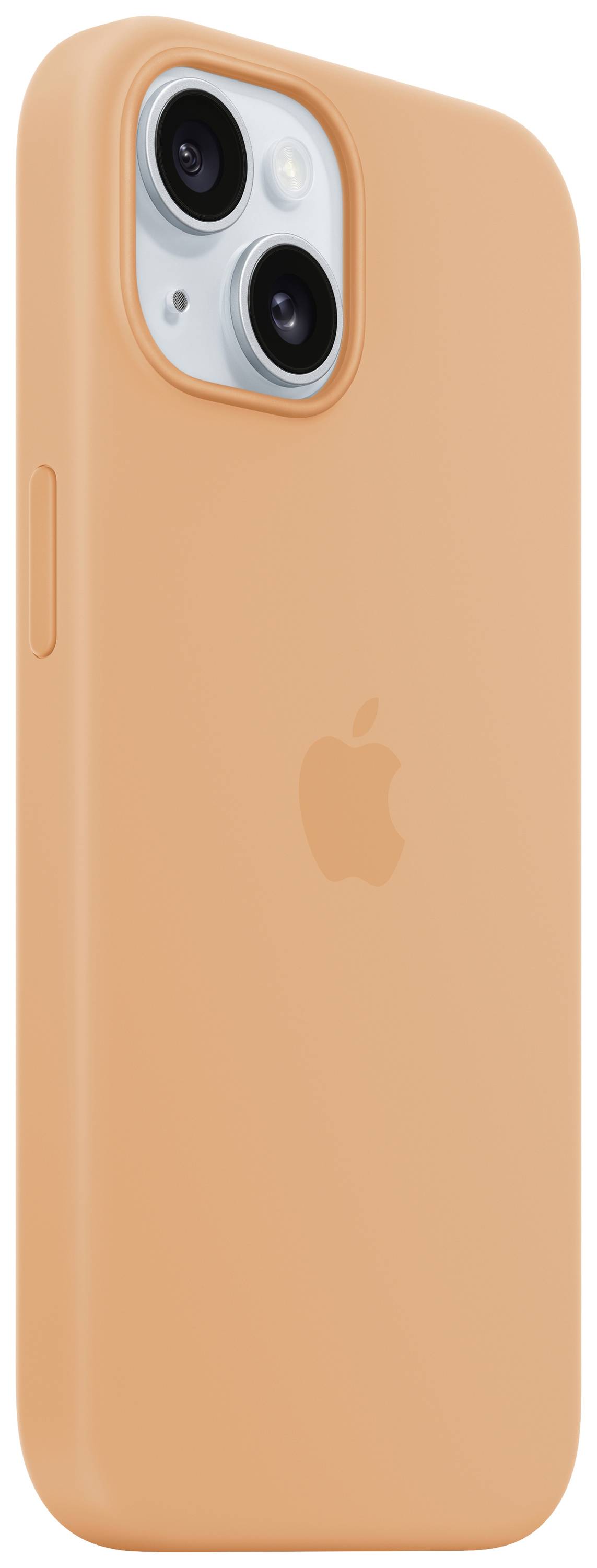 Apple Silicon Case MagSafe Backcover Apple iPhone 15 Sorbet Orange Inductieve lading, Stootbestendig